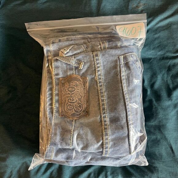 Ecko Unltd Jeans Mens 30 Blue Baggy Straight Denim Y2K - Picture 13 of 13